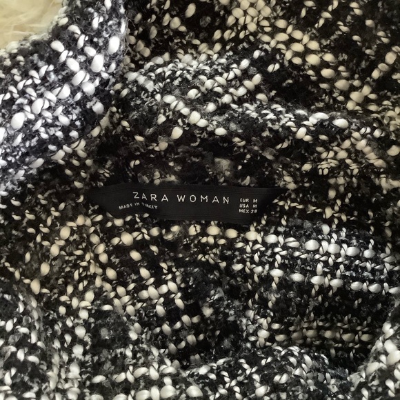 Zara plaid tweedy top - Picture 5 of 7